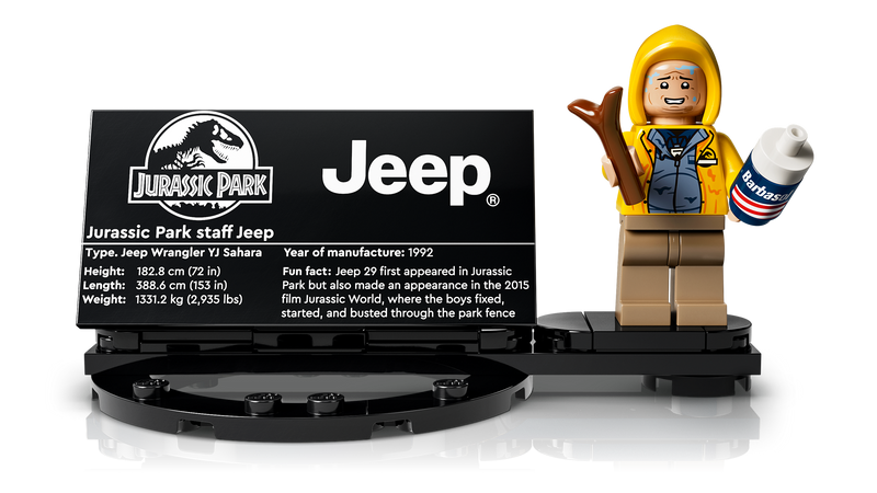 LEGO Jurassic Park Jeep Wrangler building set 1,924 pieces (British brand)