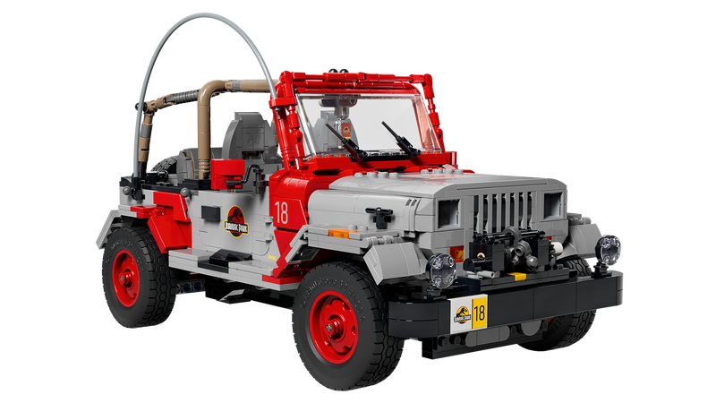 LEGO Jurassic Park Jeep Wrangler building set 1,924 pieces (British brand)