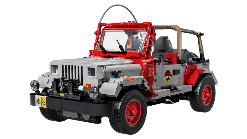 LEGO Jurassic Park Jeep Wrangler building set 1,924 pieces (British brand)