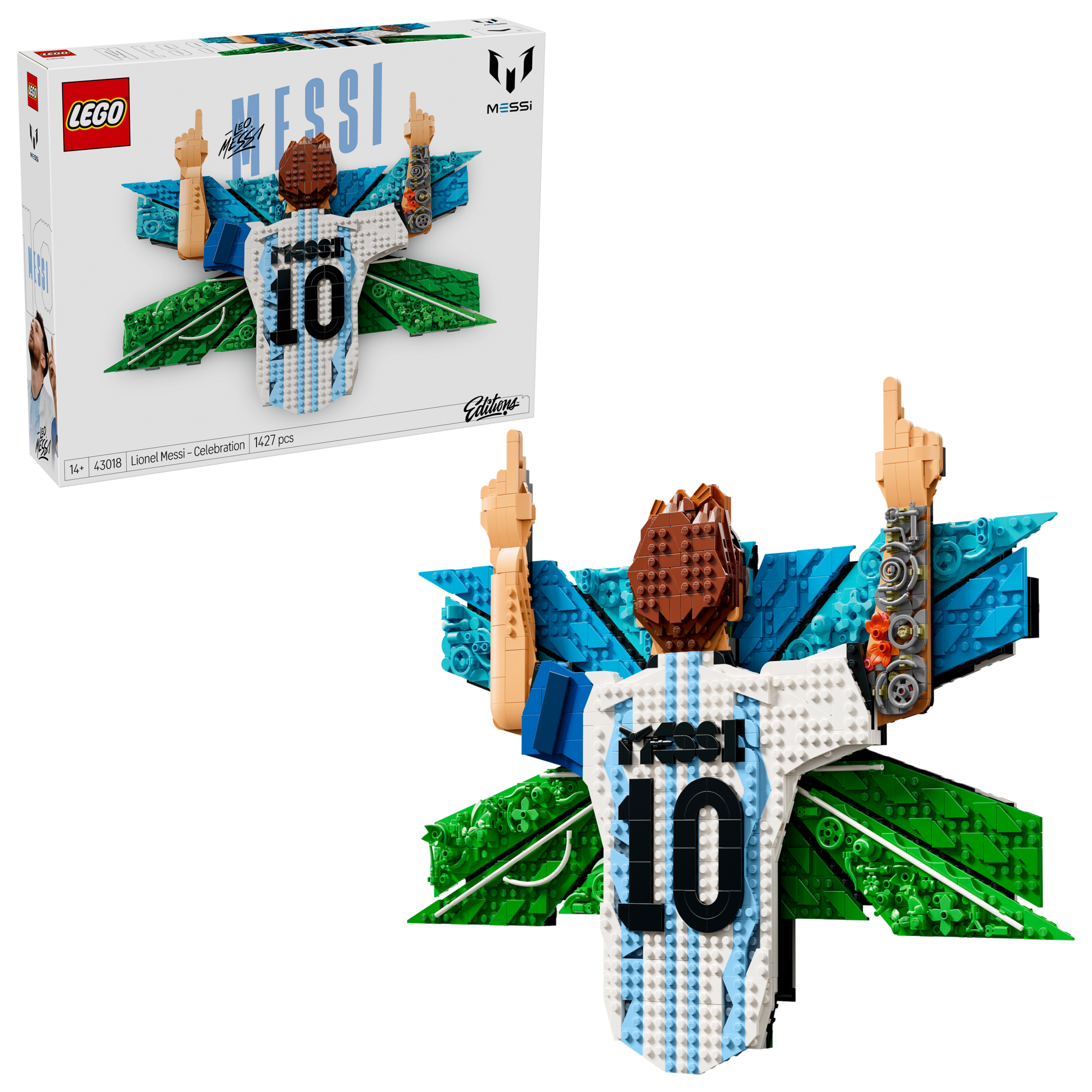 LEGO Lionel Messi Celebration building set 1,427 pieces, UK version