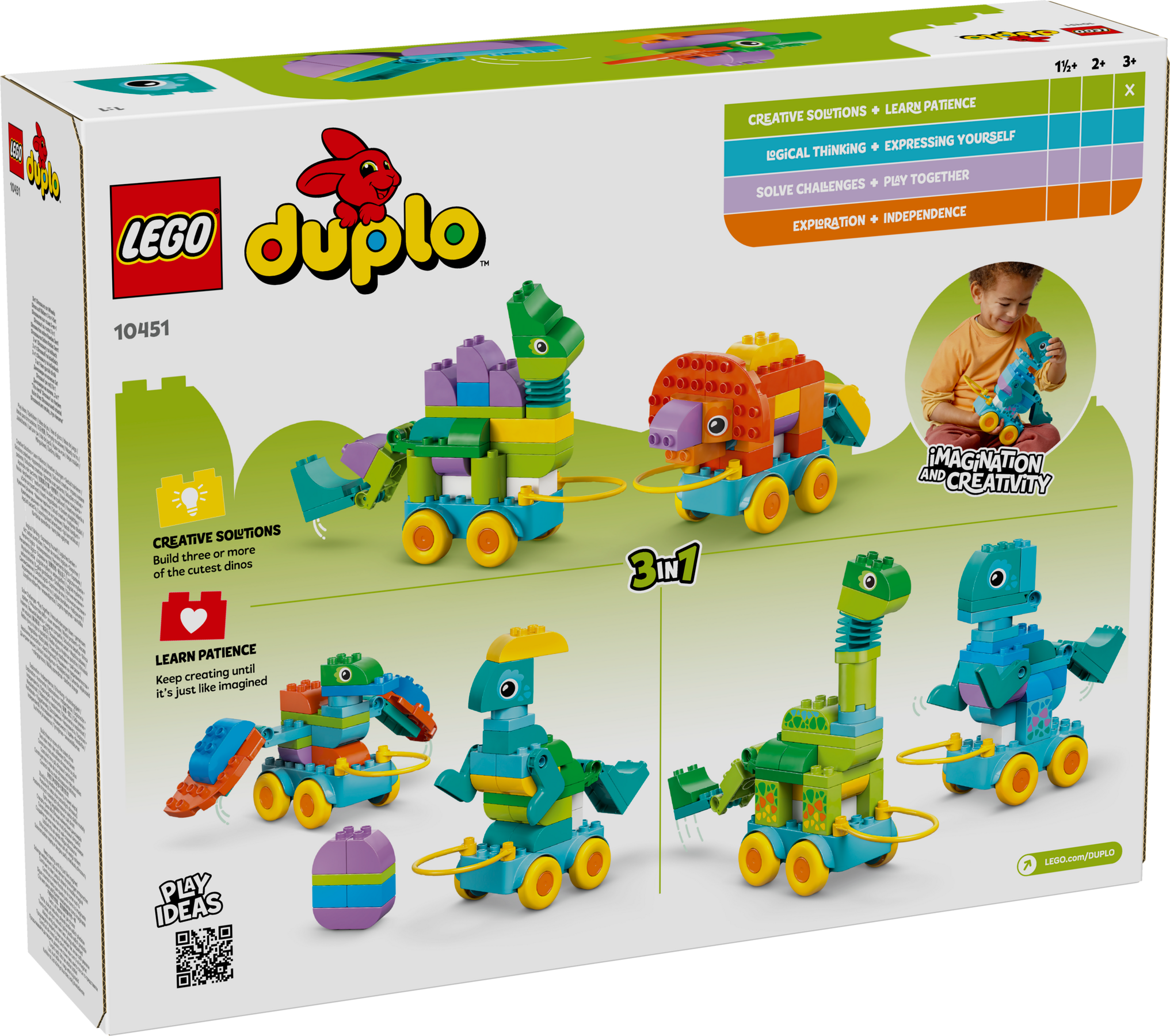 LEGO DUPLO Dinosaurs on Wheels 108 Pieces - British product