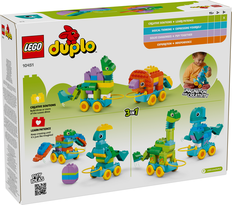 LEGO DUPLO Dinosaurs on Wheels 108 Pieces - British product
