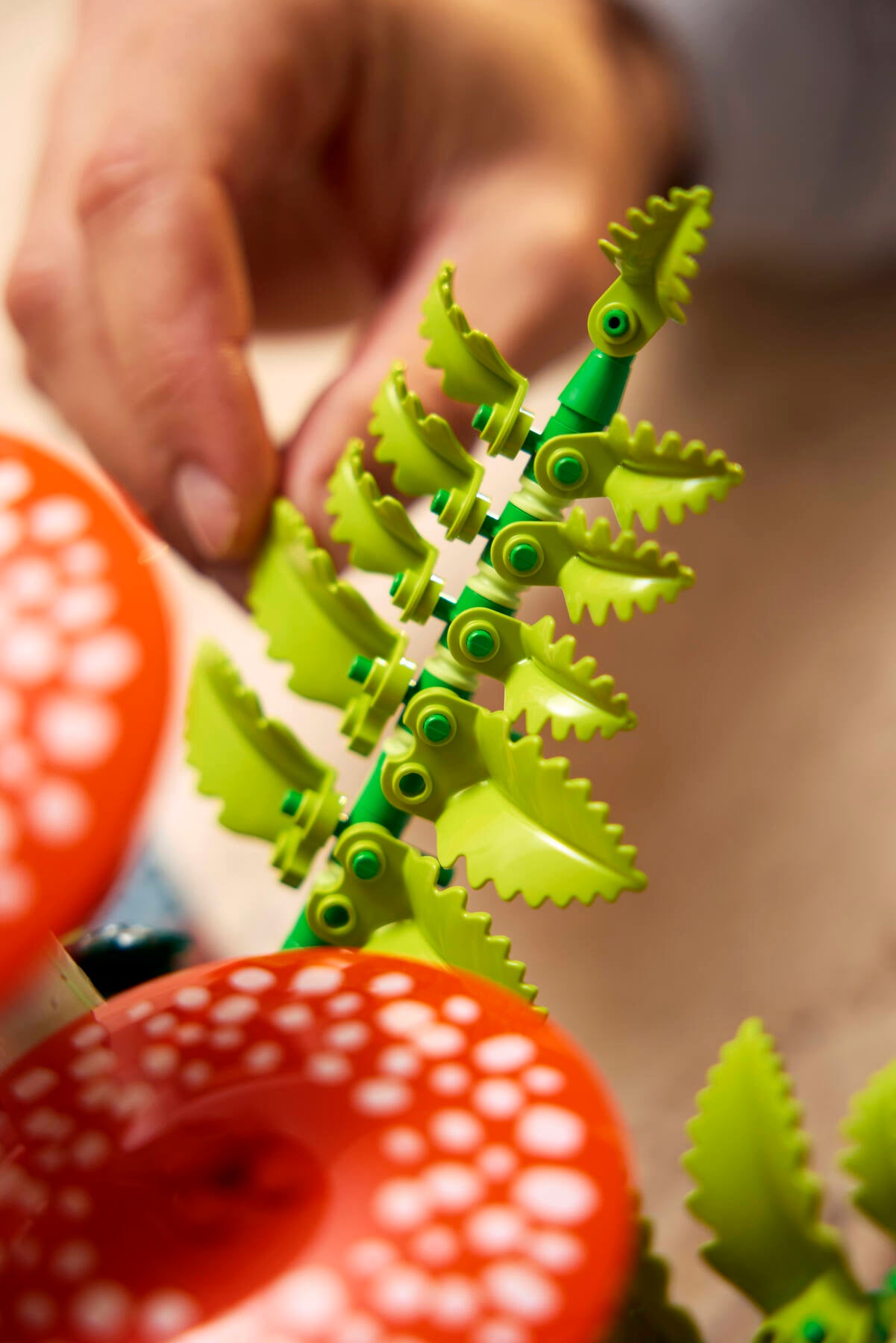 LEGO Woodland Mushrooms building set, imported from the UK