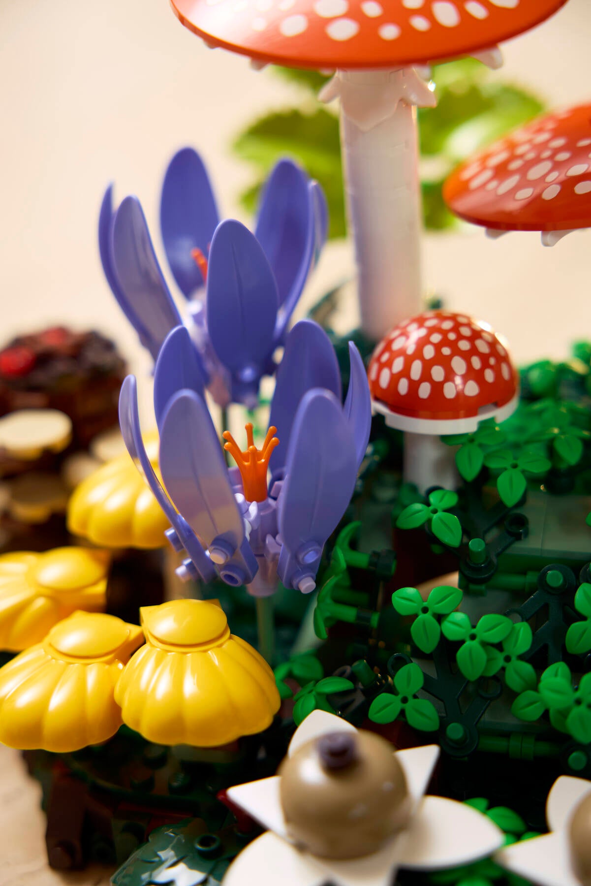 LEGO Woodland Mushrooms building set, imported from the UK