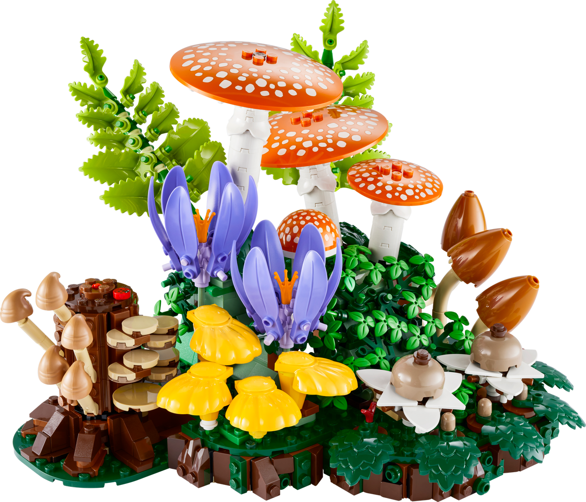 LEGO Woodland Mushrooms building set, imported from the UK