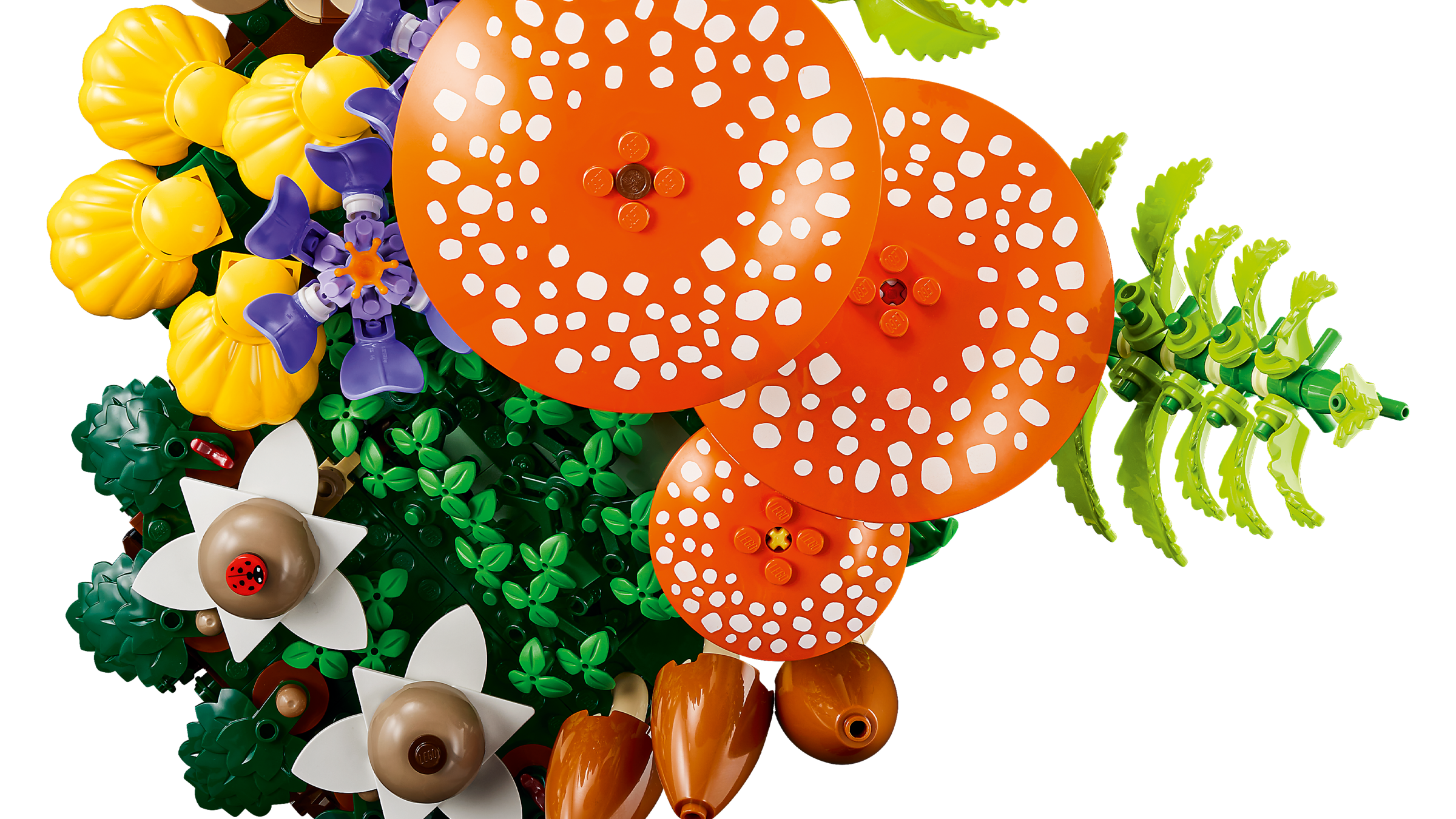 LEGO Woodland Mushrooms building set, imported from the UK