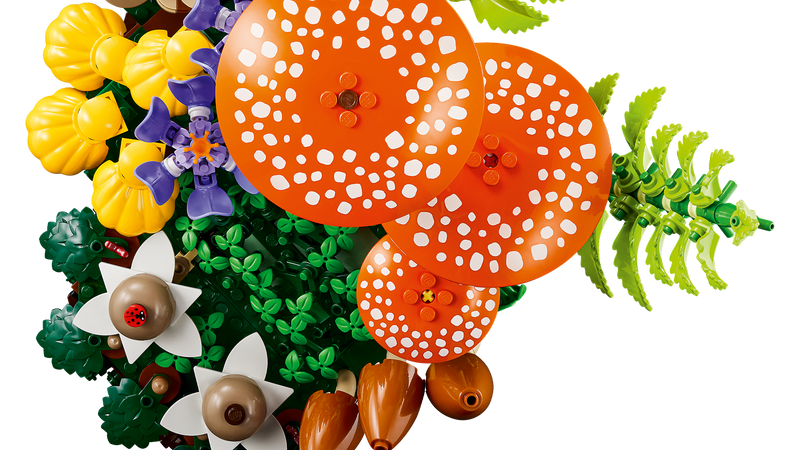 LEGO Woodland Mushrooms building set, imported from the UK