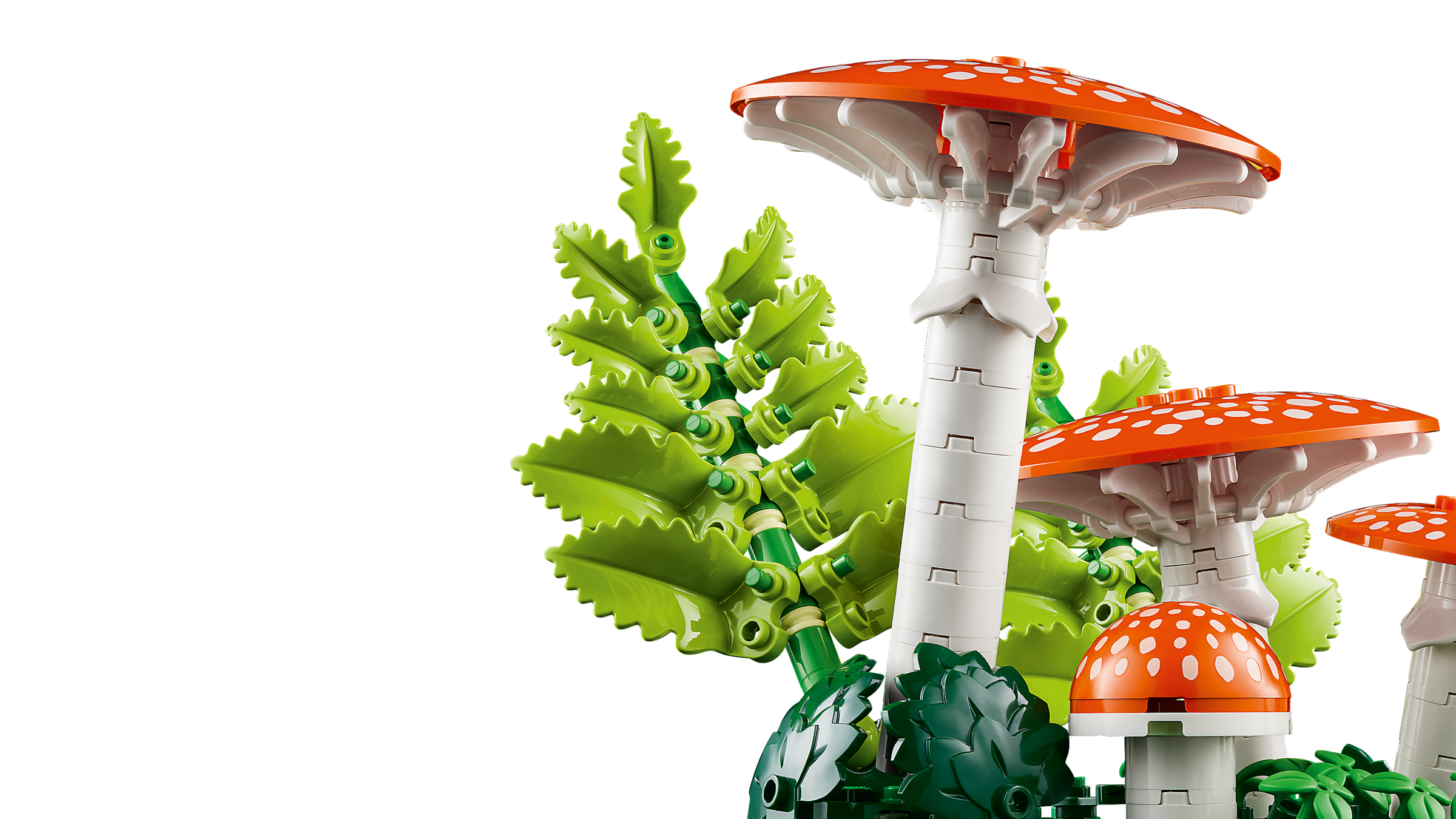 LEGO Woodland Mushrooms building set, imported from the UK