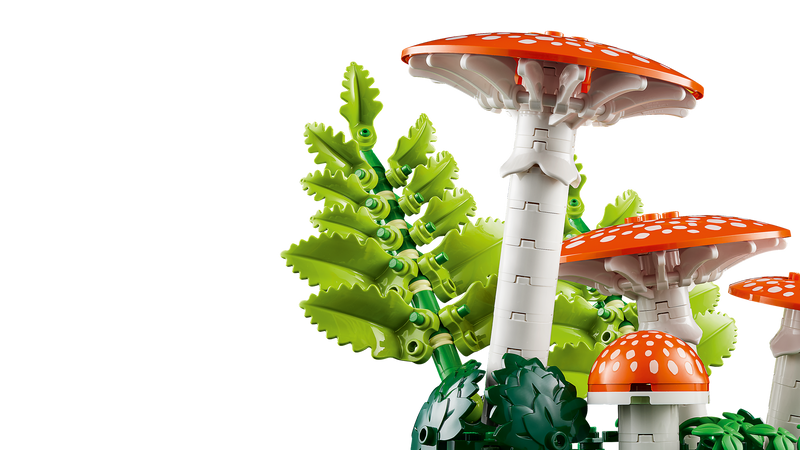 LEGO Woodland Mushrooms building set, imported from the UK