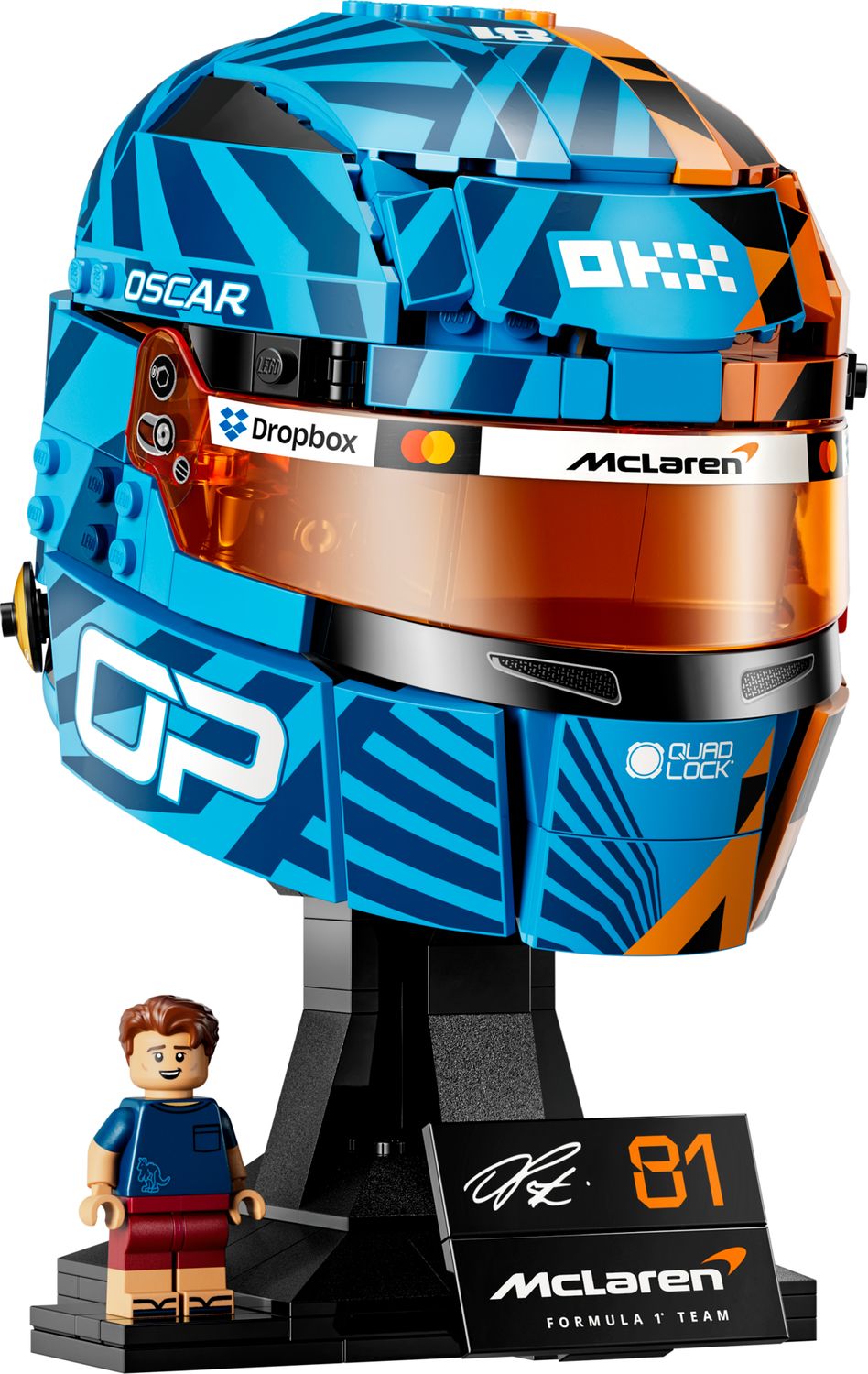 LEGO McLaren Oscar Piastri helmet set - British product