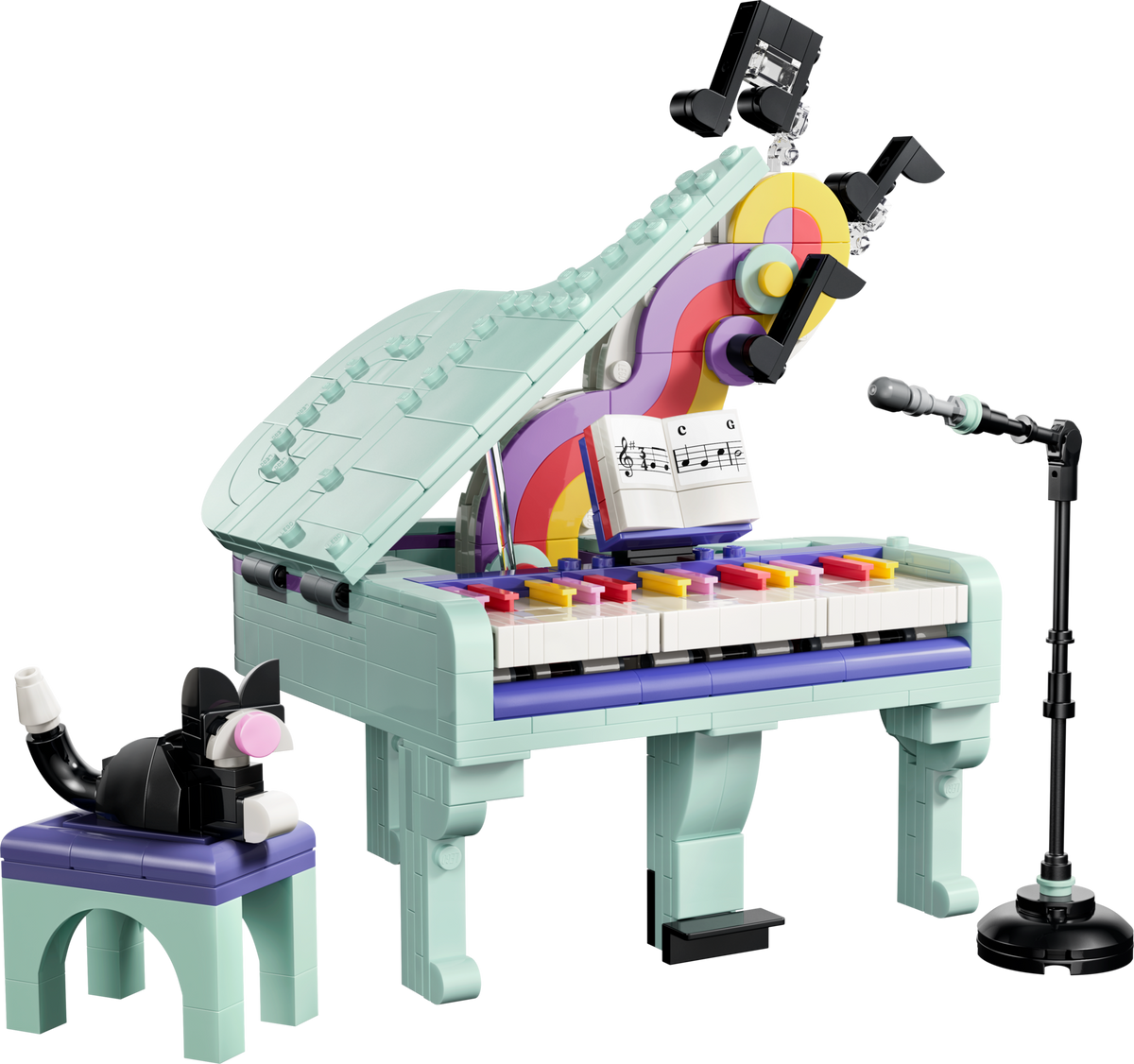 LEGO Creator Music Piano with Cat building set 485 pieces (British brand)