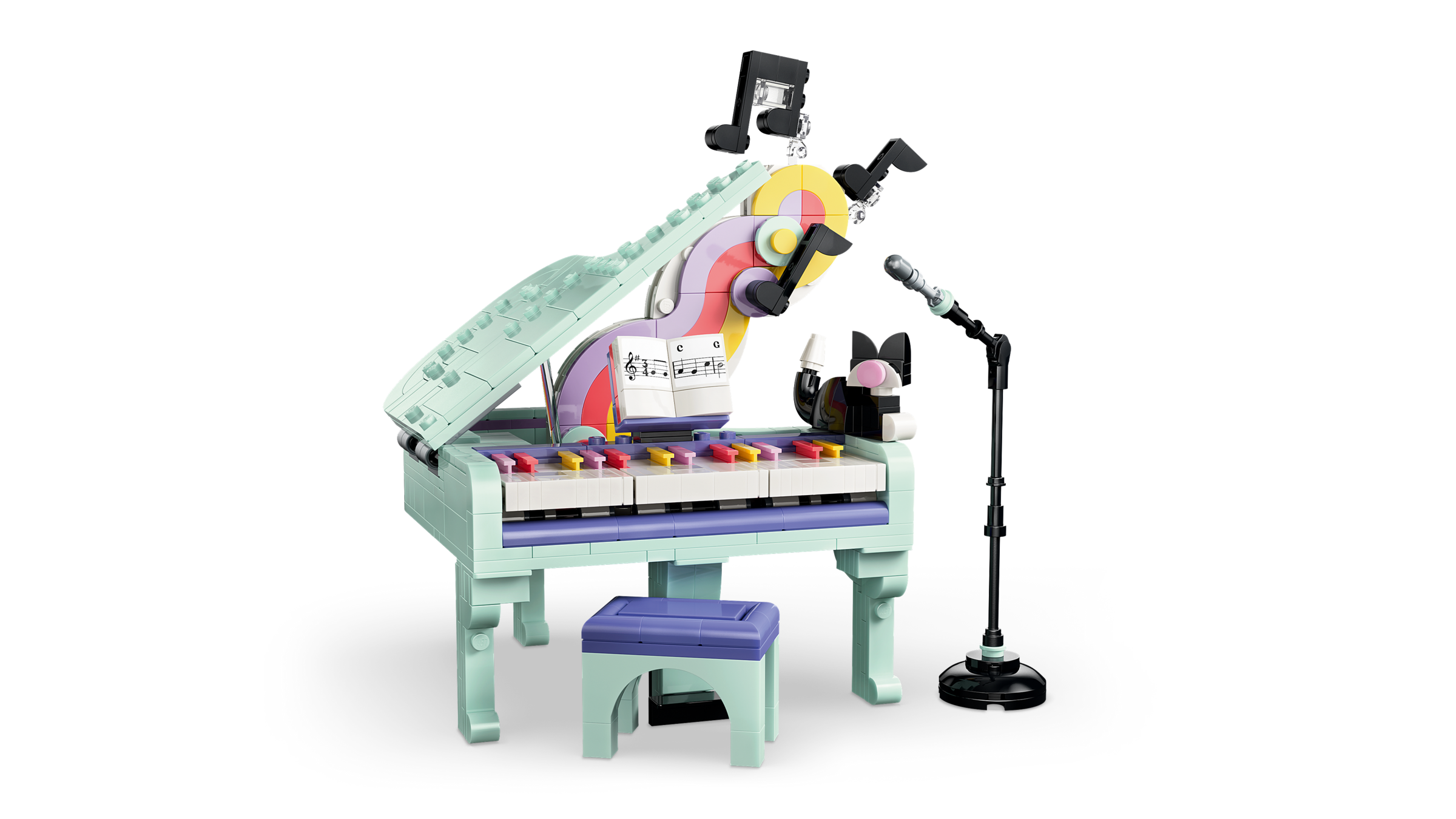 LEGO Creator Music Piano with Cat building set 485 pieces (British brand)