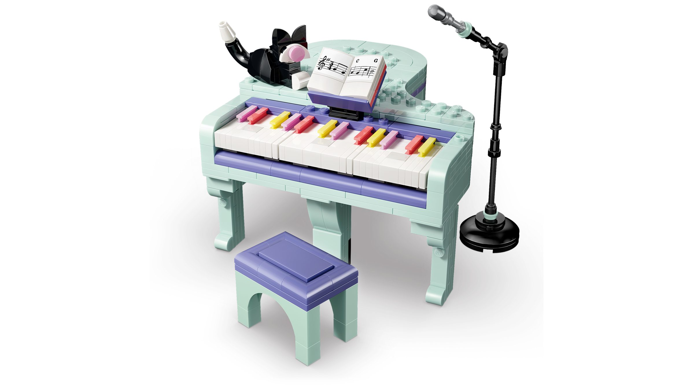 LEGO Creator Music Piano with Cat building set 485 pieces (British brand)