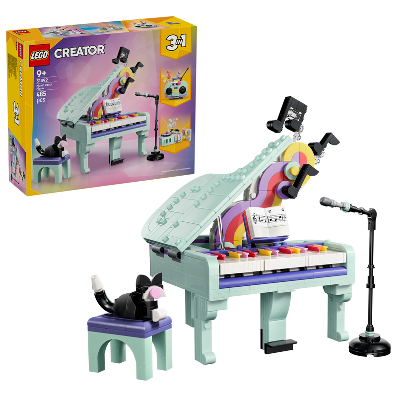LEGO Creator Music Piano with Cat building set 485 pieces (British brand)