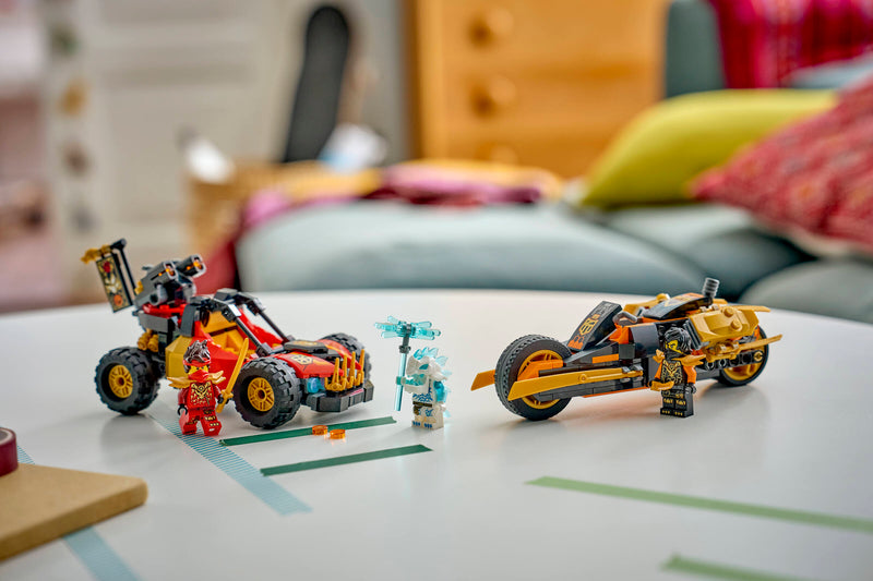 LEGO Ninjago building set Kai and Cole's Combiner Vehicles, imported from the UK