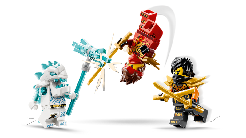LEGO Ninjago building set Kai and Cole's Combiner Vehicles, imported from the UK