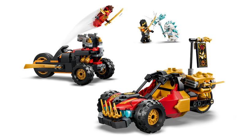 LEGO Ninjago building set Kai and Cole's Combiner Vehicles, imported from the UK