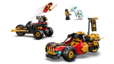 LEGO Ninjago building set Kai and Cole's Combiner Vehicles, imported from the UK