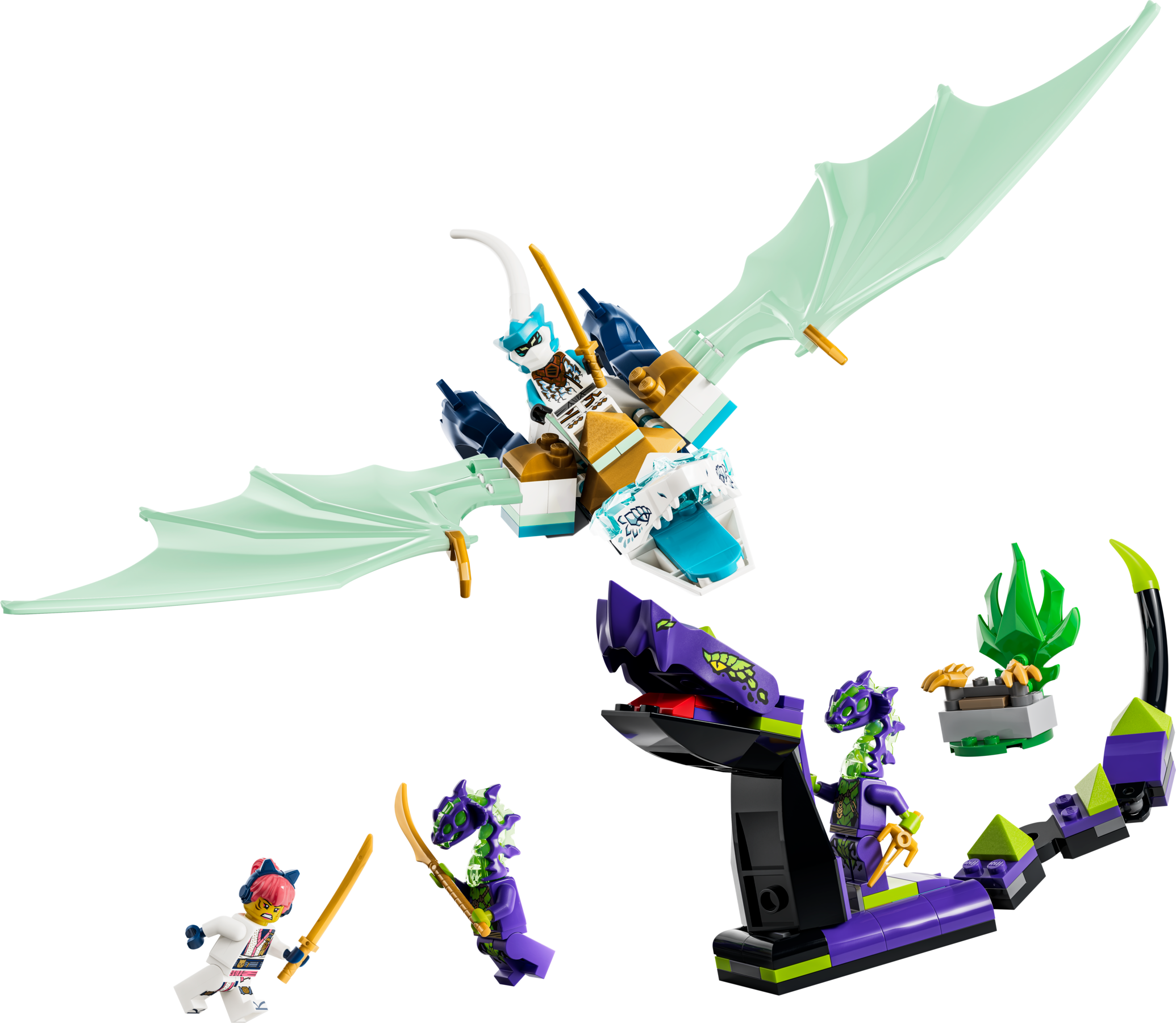 LEGO NINJAGO Zane's Ice Dragon Battle 141 pieces - British product
