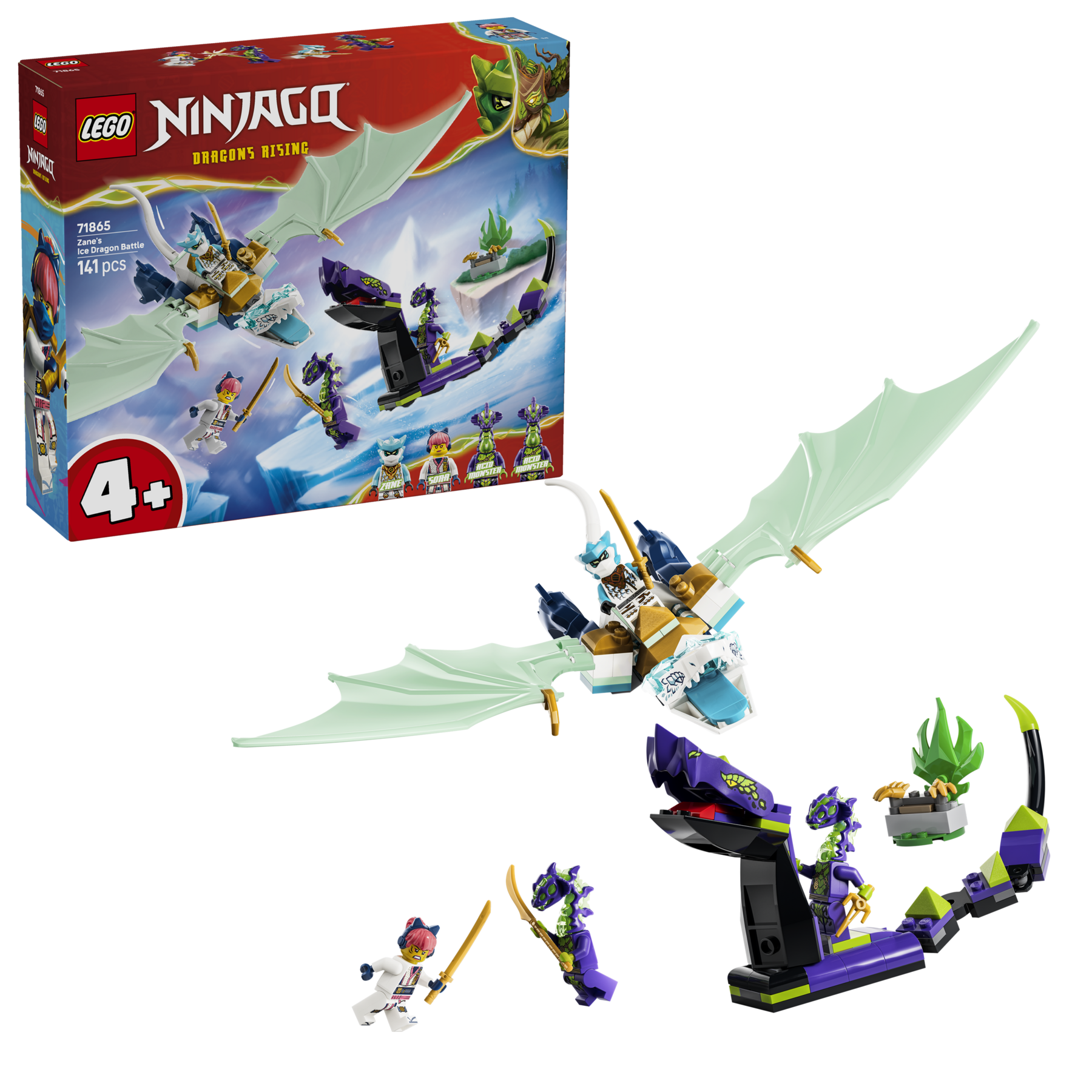LEGO NINJAGO Zane's Ice Dragon Battle 141 pieces - British product