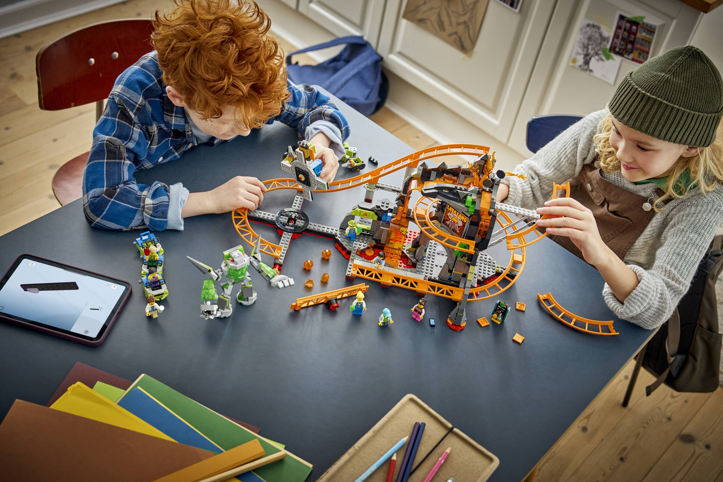 LEGO Lava Land Roller Coaster Park toy, imported from the UK