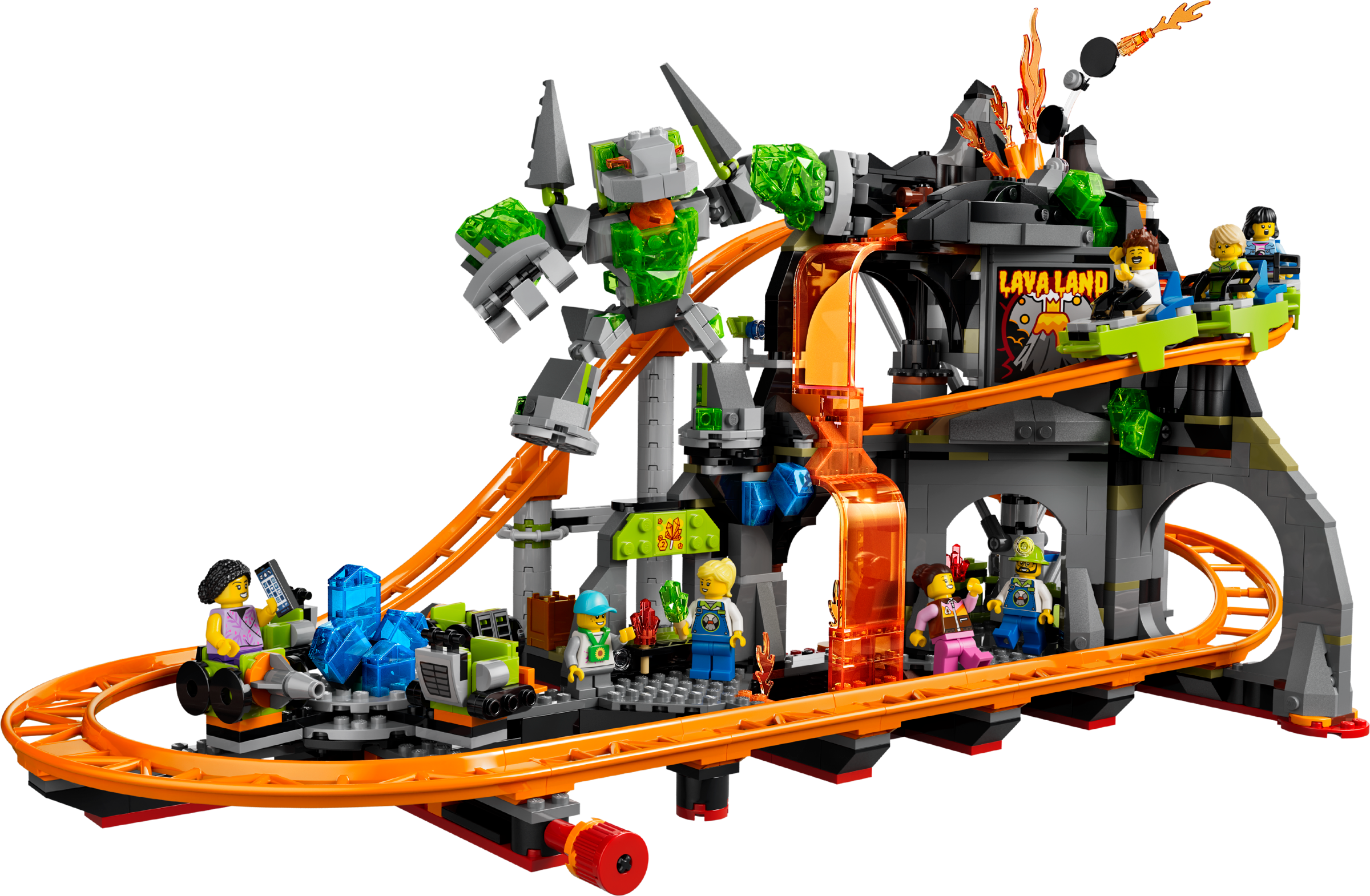 LEGO Lava Land Roller Coaster Park toy, imported from the UK
