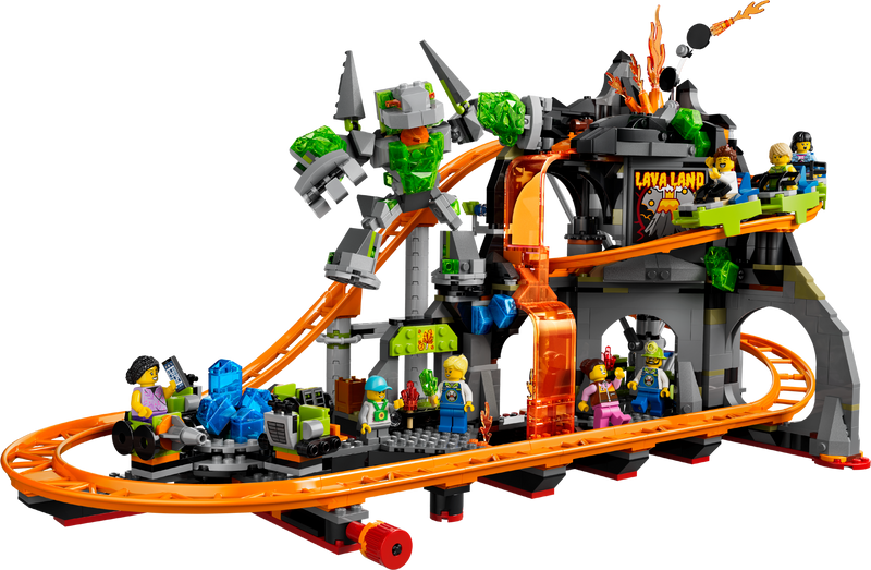 LEGO Lava Land Roller Coaster Park toy, imported from the UK