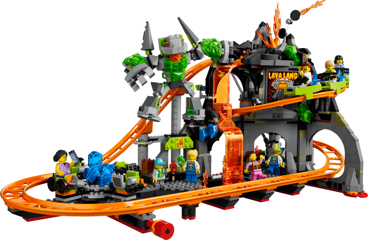 LEGO Lava Land Roller Coaster Park toy, imported from the UK