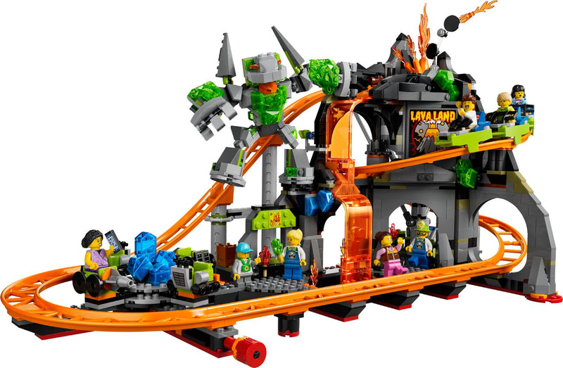 LEGO Lava Land Roller Coaster Park toy, imported from the UK