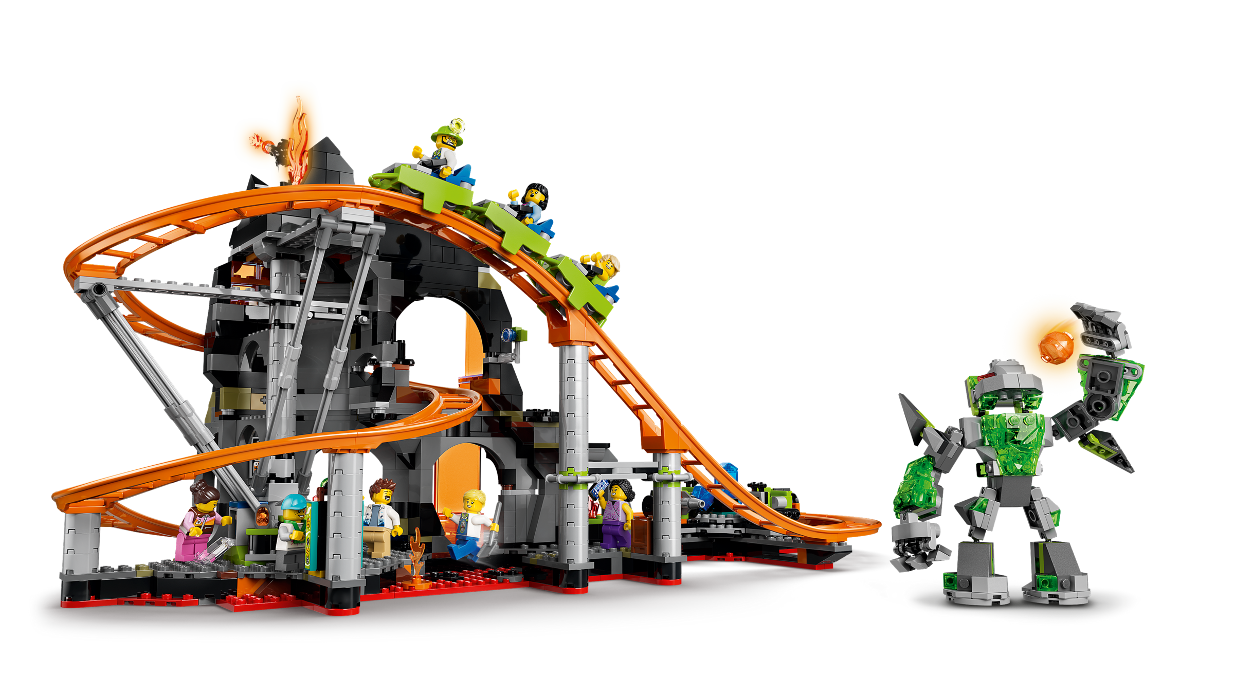 LEGO Lava Land Roller Coaster Park toy, imported from the UK