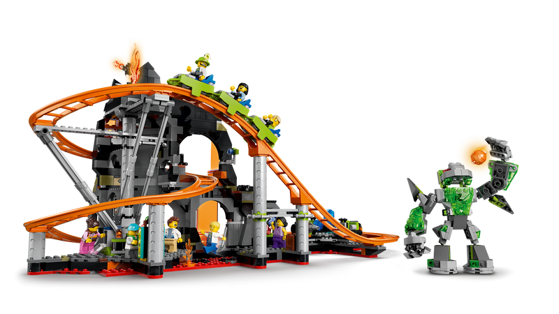 LEGO Lava Land Roller Coaster Park toy, imported from the UK