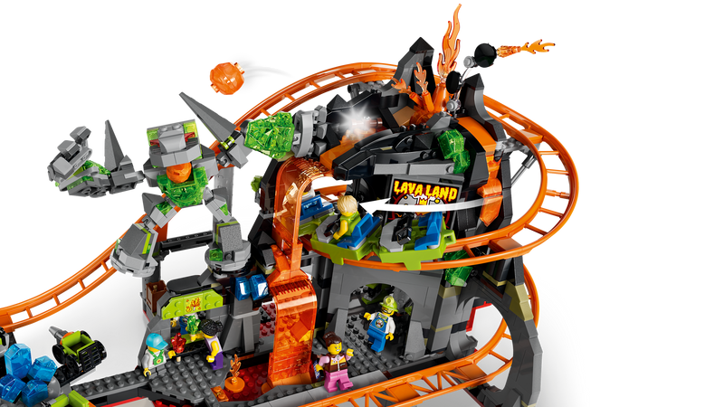 LEGO Lava Land Roller Coaster Park toy, imported from the UK
