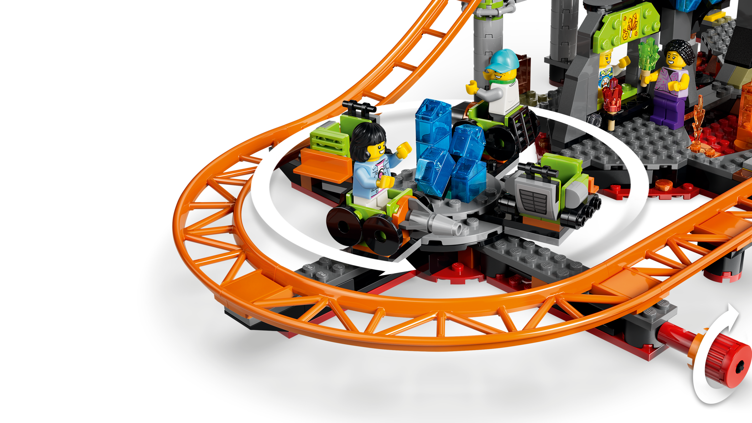 LEGO Lava Land Roller Coaster Park toy, imported from the UK