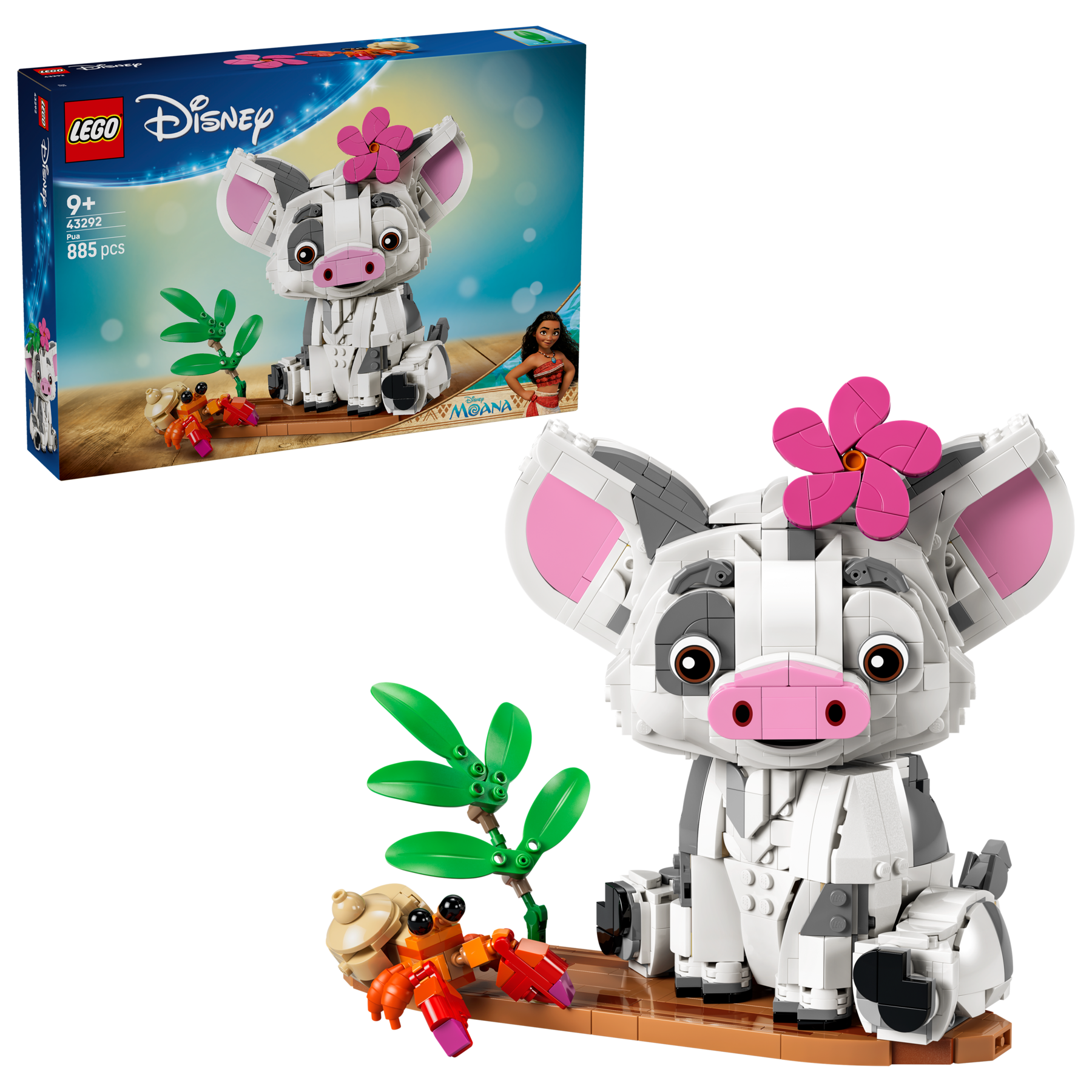 LEGO Disney Moana Pua building set 885 pieces, UK version