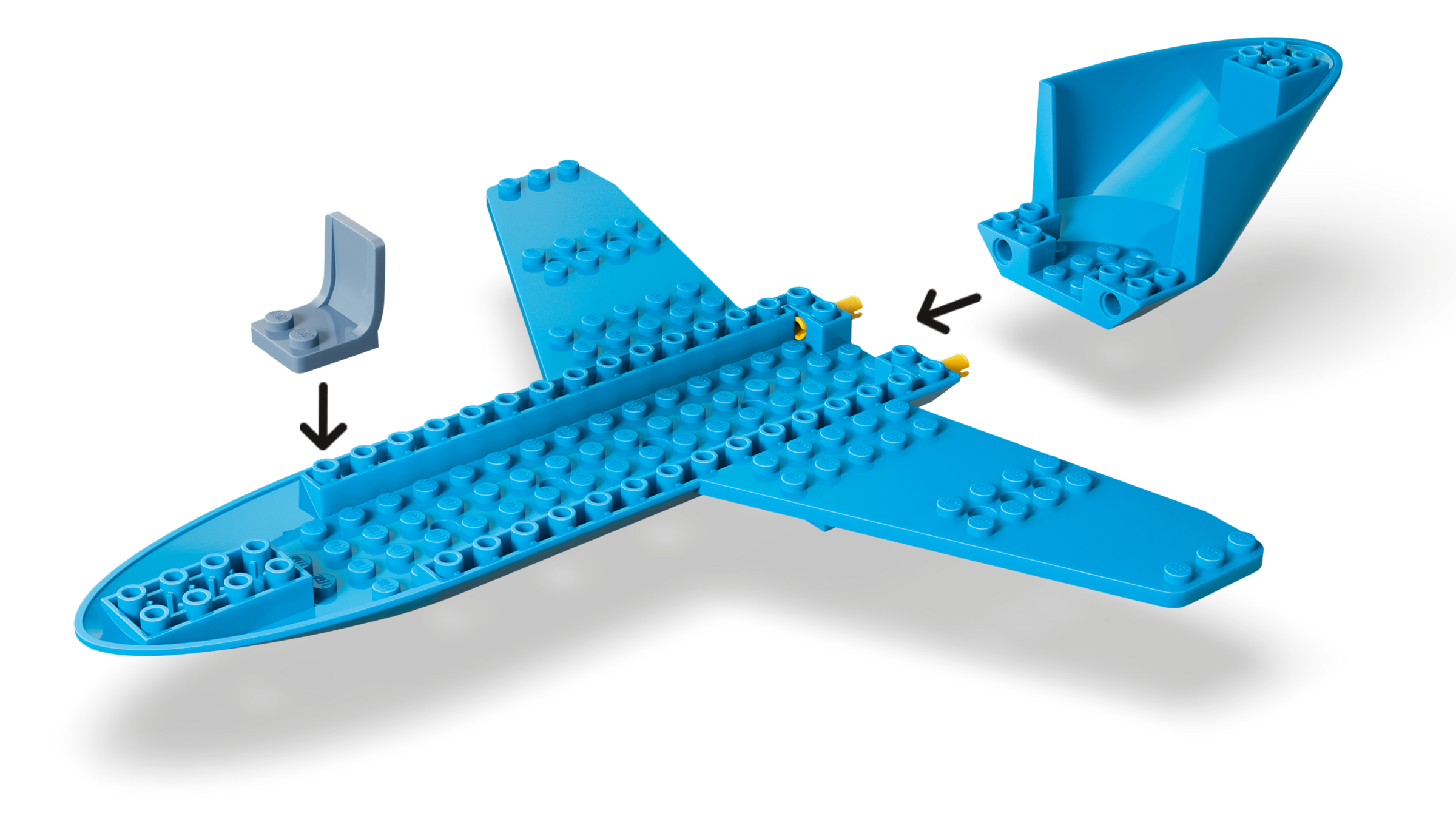 LEGO City Passenger Jet building set 118 pieces, UK version