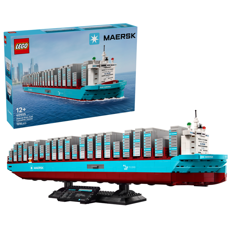 LEGO Maersk Dual-Fuel Container Vessel model 40955, imported from the UK