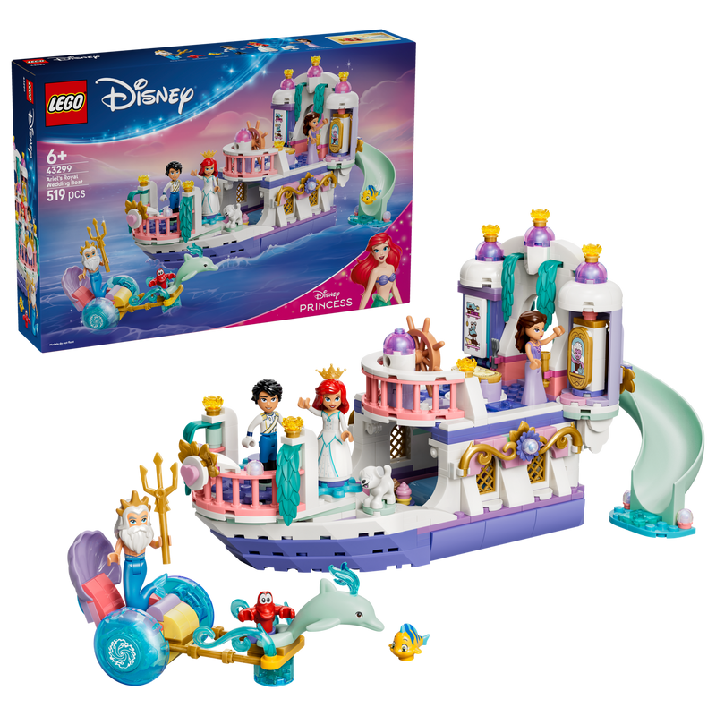 LEGO Disney Ariel Royal Wedding Boat set 519 pieces - British product