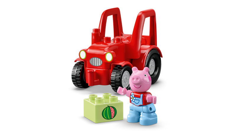 LEGO DUPLO Peppa Pig Tractor and Market building toy, UK version