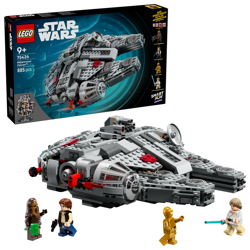LEGO Star Wars Millennium Falcon building set 885 pieces (British brand)