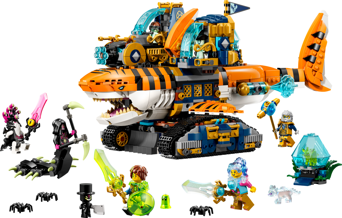 LEGO Tiger Shark Tank transforming building set 1548 pieces - British product