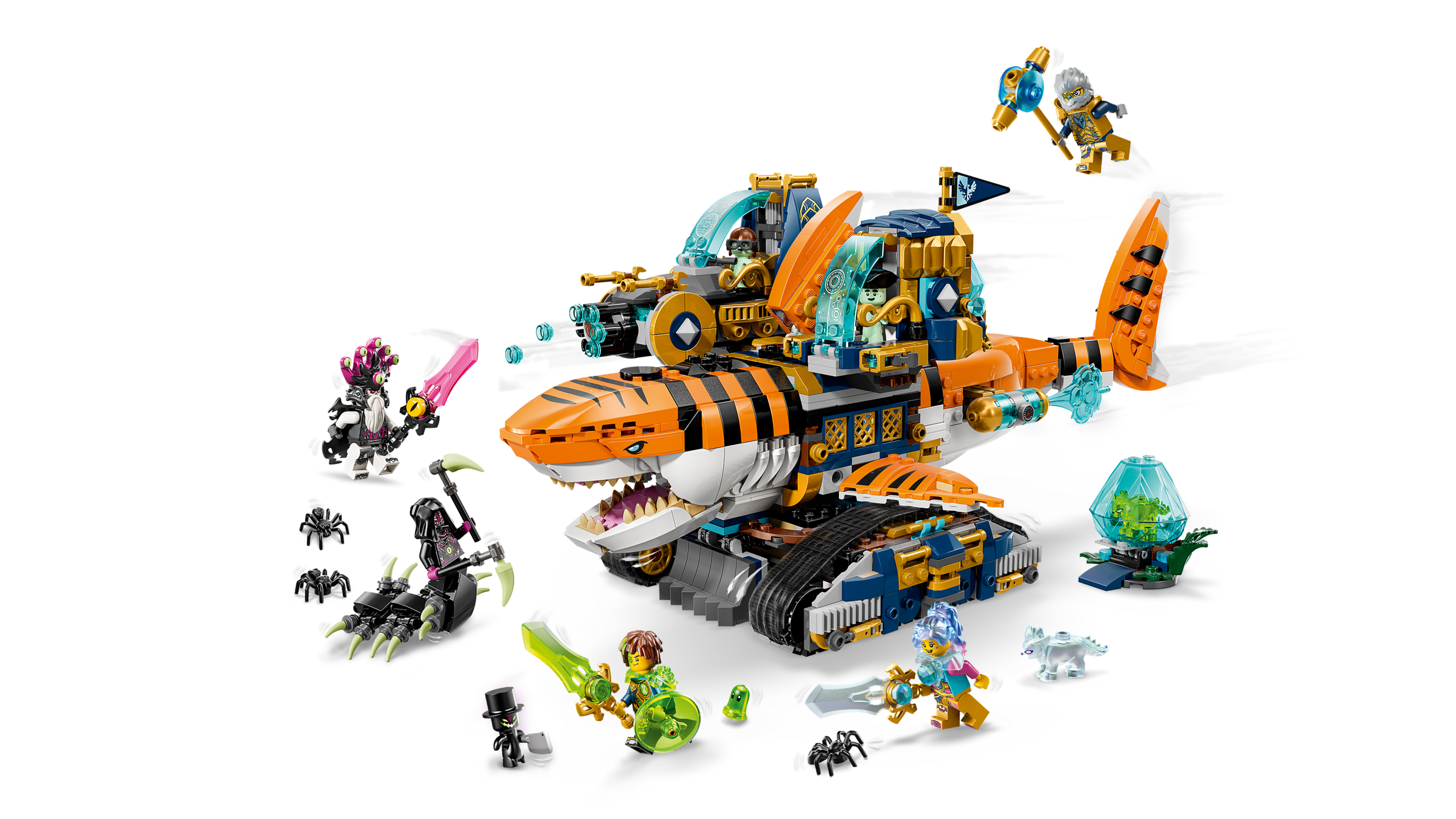 LEGO Tiger Shark Tank transforming building set 1548 pieces - British product