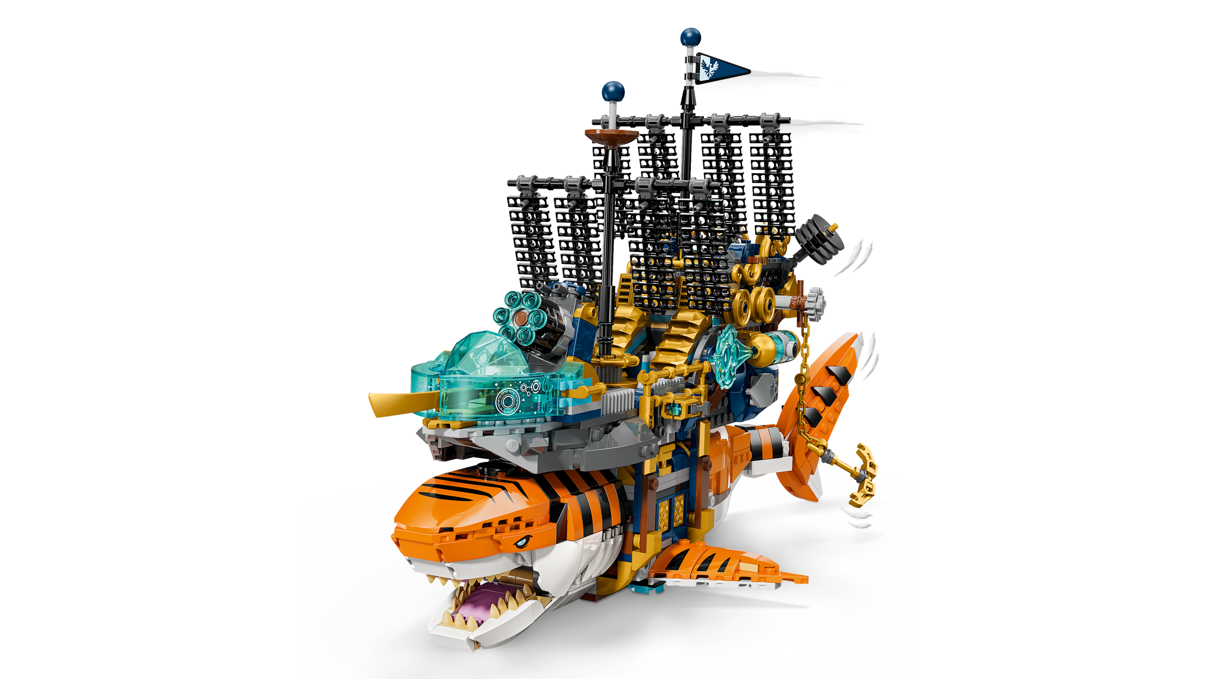 LEGO Tiger Shark Tank transforming building set 1548 pieces - British product