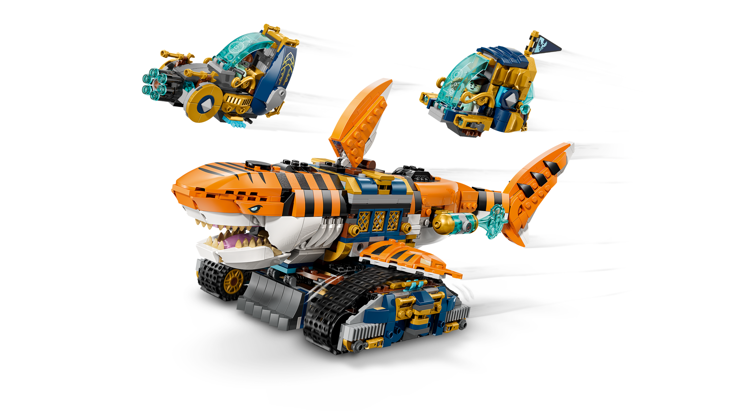 LEGO Tiger Shark Tank transforming building set 1548 pieces - British product