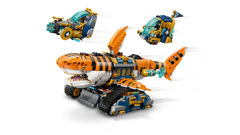 LEGO Tiger Shark Tank transforming building set 1548 pieces - British product