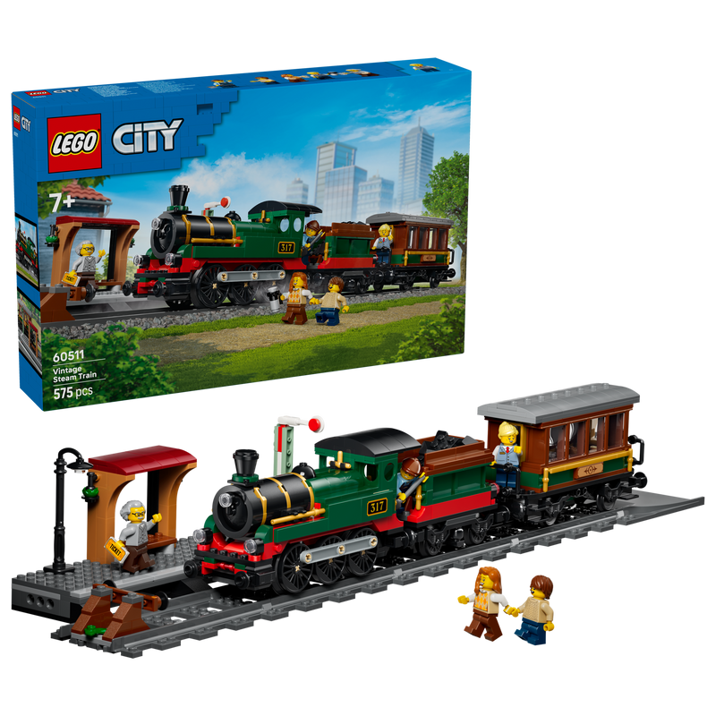 LEGO Vintage Steam Train building set 575 pieces (British brand)
