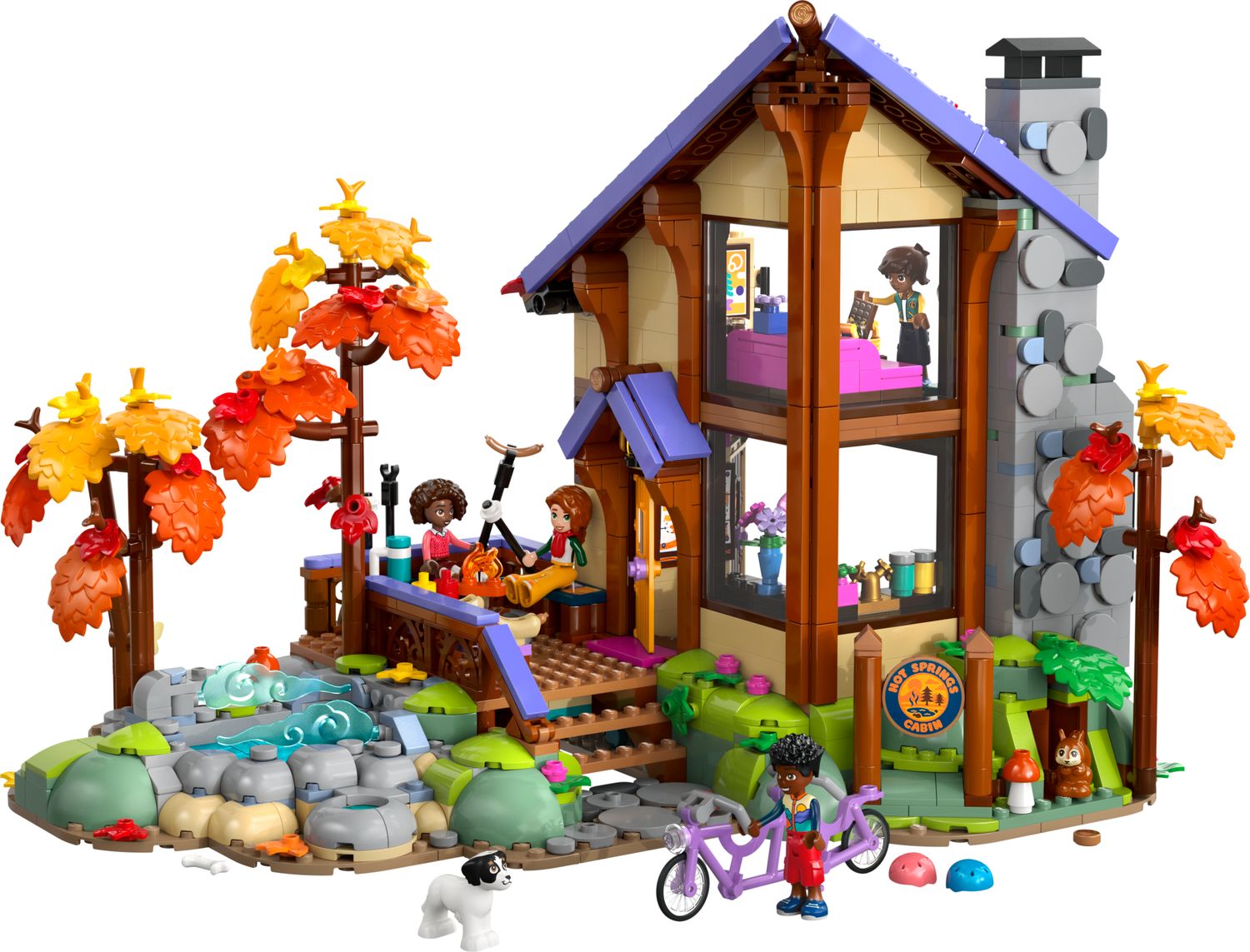 LEGO Friends Cozy Fall Forest Cabin set, imported from the UK