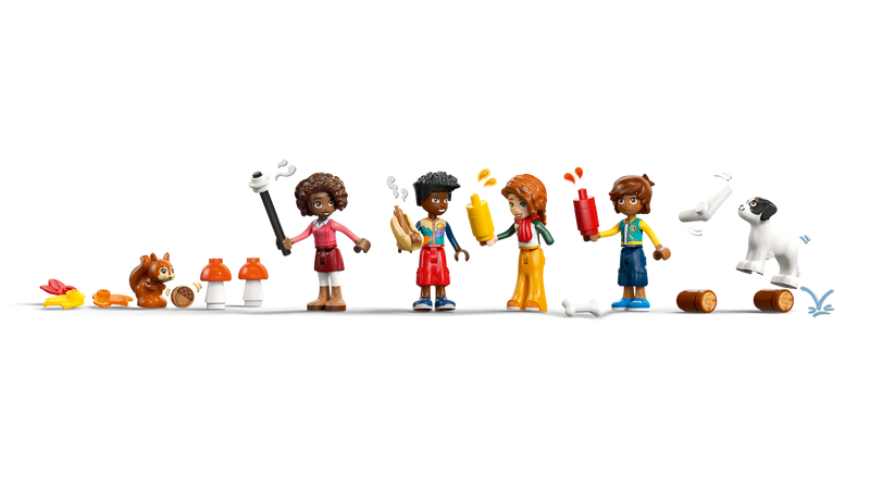 LEGO Friends Cozy Fall Forest Cabin set, imported from the UK