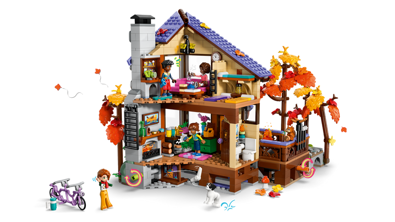 LEGO Friends Cozy Fall Forest Cabin set, imported from the UK