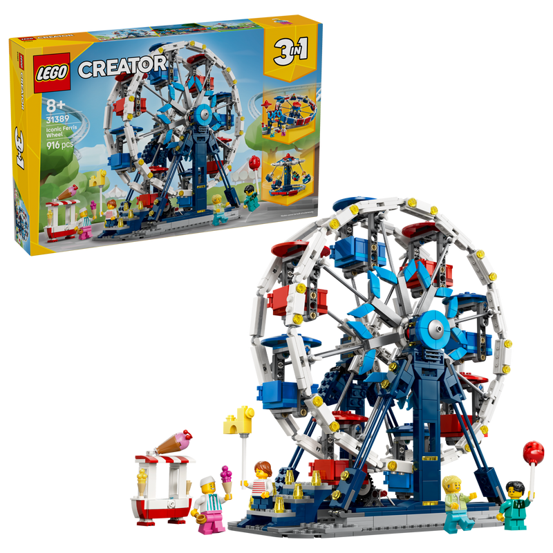LEGO Creator 3in1 Ferris Wheel building set 916 pieces (British brand)