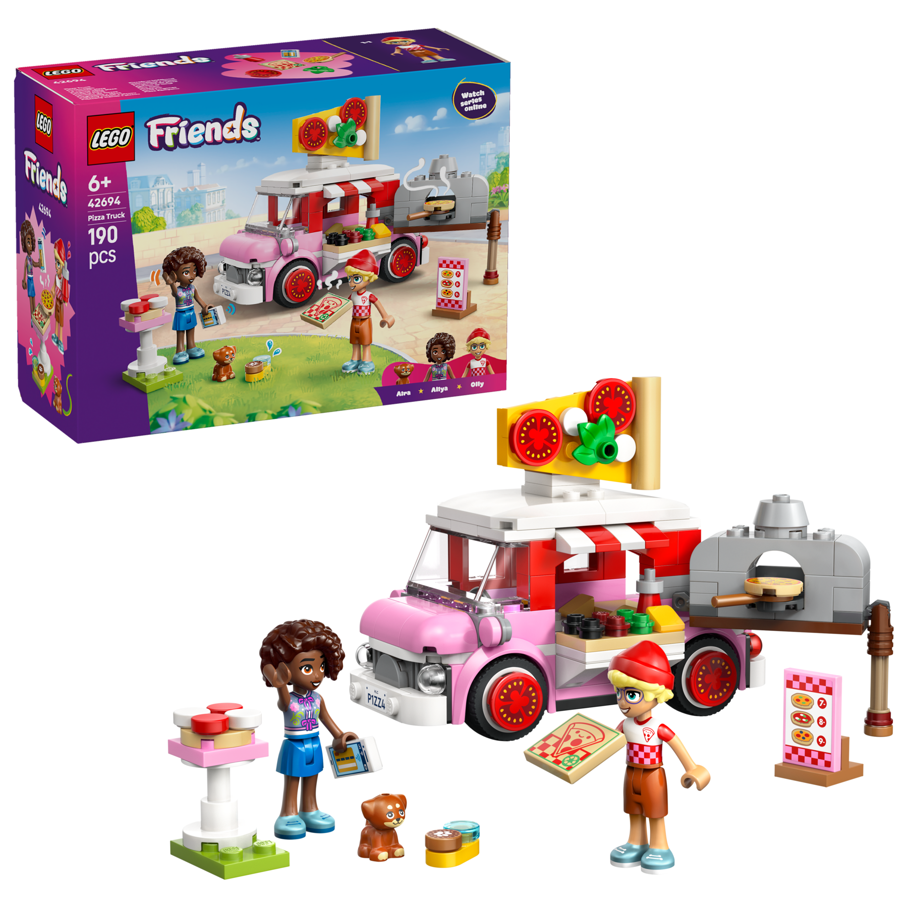 LEGO Friends Pizza Truck building set 190 pieces - British product